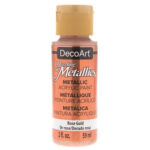 DecoArt Dazzling Metallics ROSE GOLD Metallic Acrylic Paint 2oz