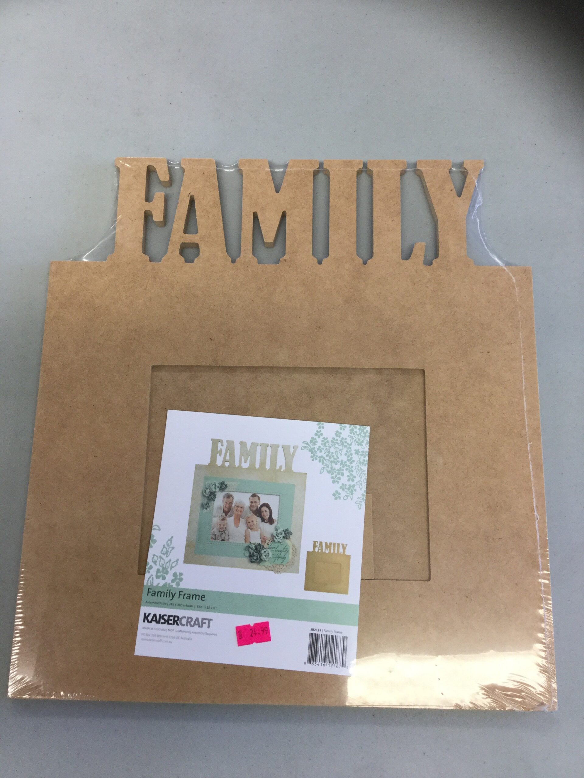 image_89340bcb-4b92-49ce-a6cc-1a4035ca9d6c.jpg Kaisercraft Family Frame FAMILY Wood Wall Art - Image 1