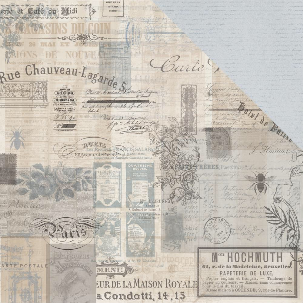 image_89d91ff7-de1b-4f1b-b7b9-2165356318f7.jpg Kaisercraft Romantique R.S.V.P 12"X12" Scrapbook Sheet - Image 1