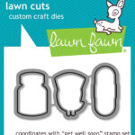 Lawn Fawn Cuts GET WELL SOON Custom Craft Die
