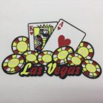 LAS VEGAS CARDS CHIPS Poker LasVegas Laser Cut Diecut LV