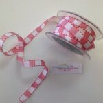 May Arts 1/2" STITCHED SQUARES Ribbon Trim 1 yard yd - Image 3