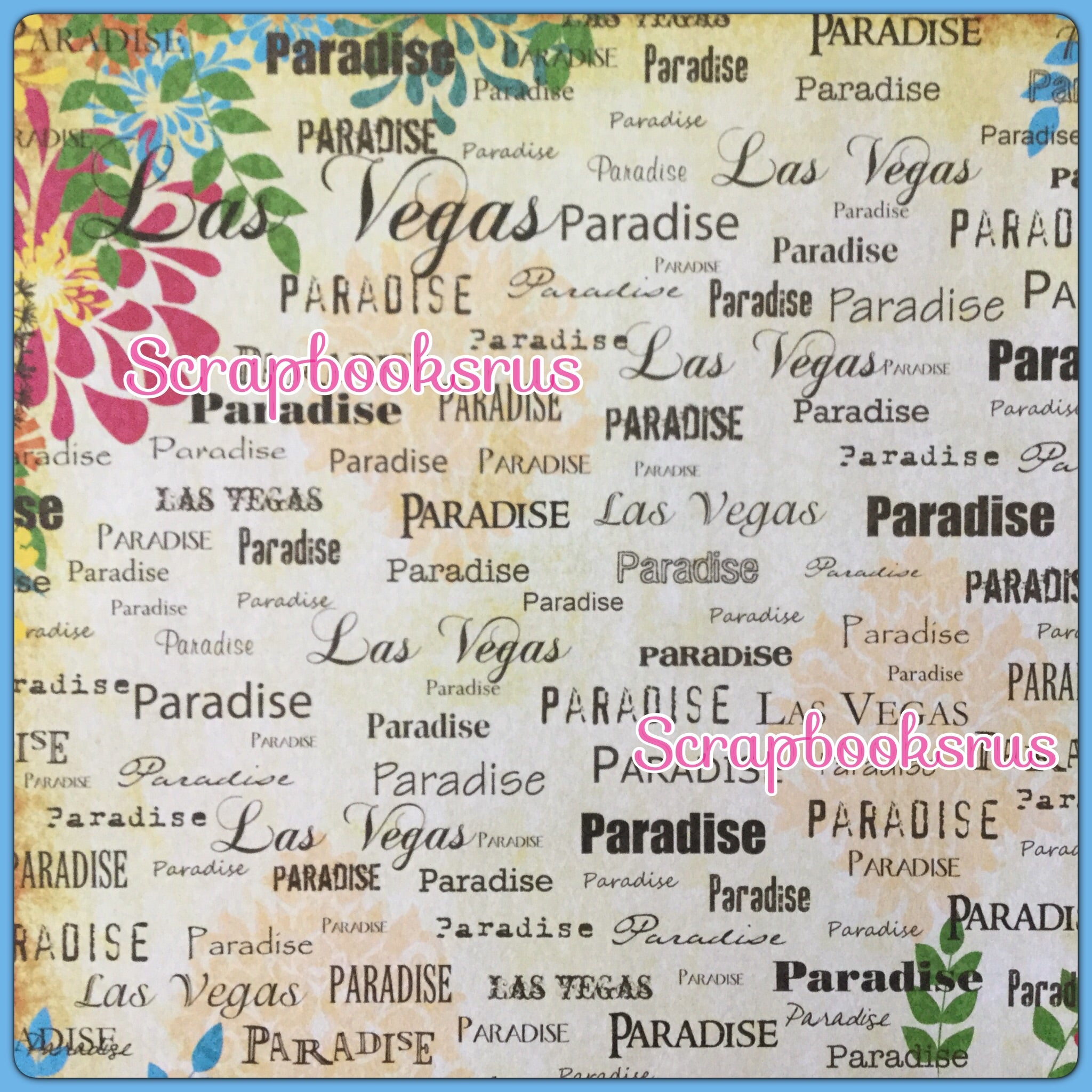 image_8c15e831-6705-4df0-9516-396ddded7cd2.jpg Las Vegas Paradise Orange 12"X12" Scrapbook Paper - Image 1