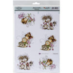 Hobby House BEAU & BASHFUL Wee Stamps 6pc