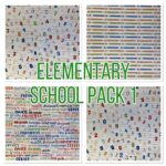 ELEMENTARY SCHOOL 12"X12" Scrapbook Papers 4pc