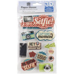 Paper House TIME FOR A SELFIE 3D Stickers 12pc