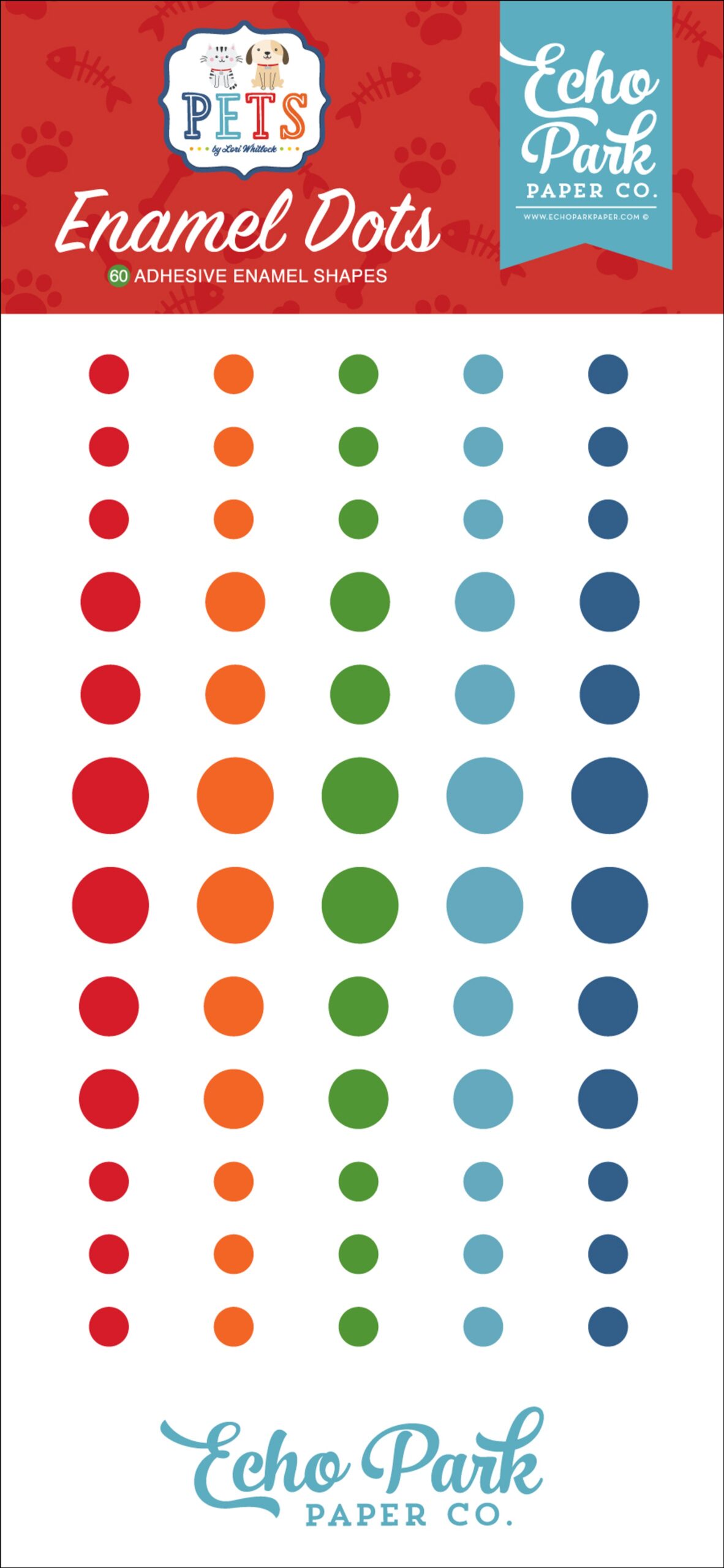 image_8c90c60e-910f-41bd-8133-e829a84496c3.jpg Echo Park PETS Adhesive Enamel Dots - Image 1