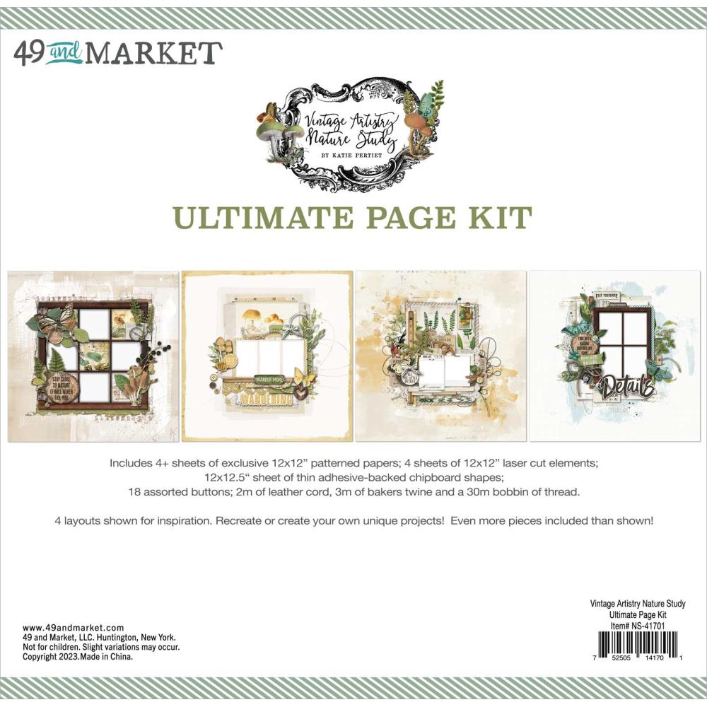 image_8ed9c0e7-64f0-465d-945c-1716eaa4623f.jpg 49 and Market Vintage Artistry NATURE STUDY ULTIMATE PAGE KIT Scrapbook - Image 1