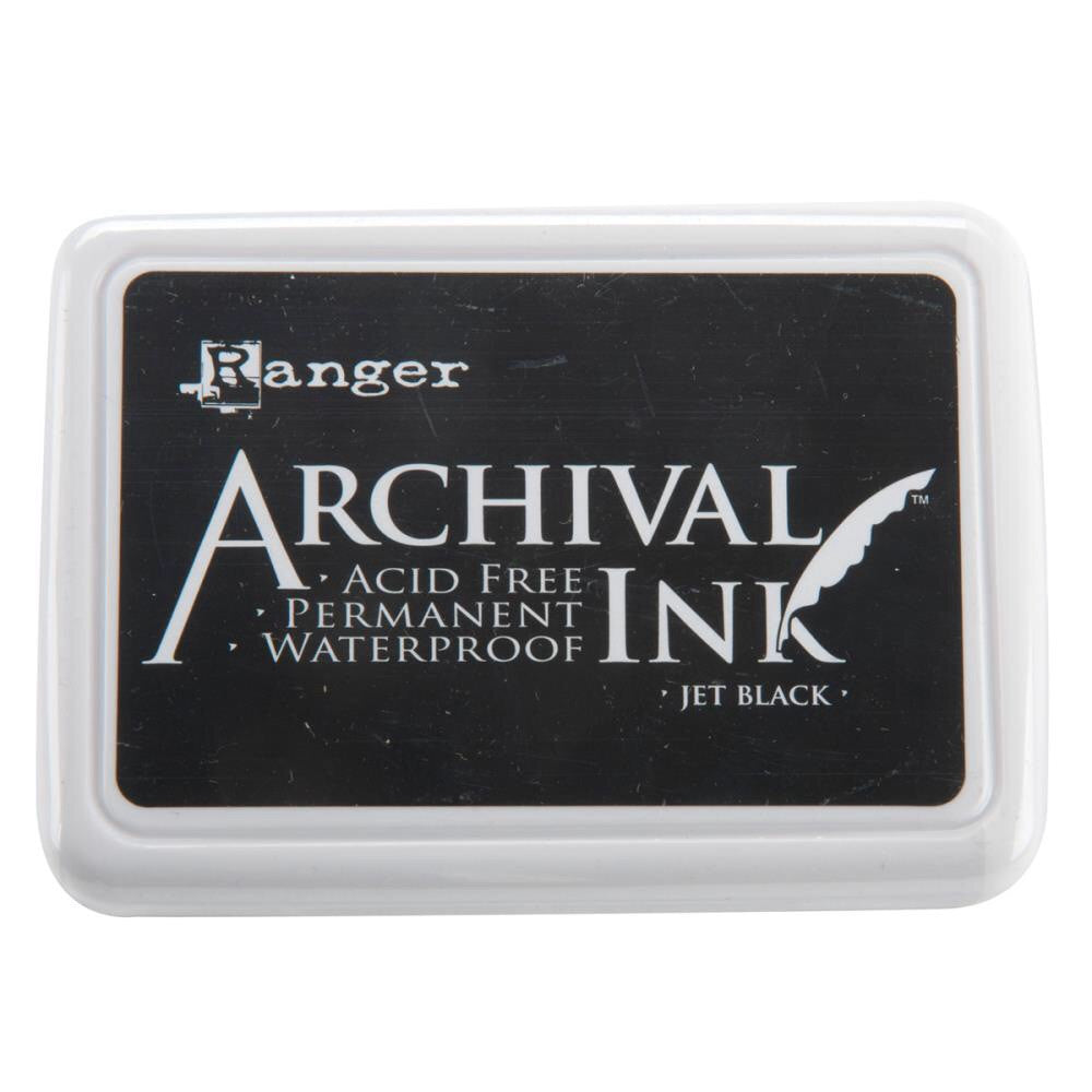 image_8f076612-a995-4dfd-9ce8-448430f02e6b.jpg Ranger JET BLACK Permanent Waterproof Archival Ink - Image 1