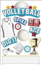 Paper House SPORTS 3D Scrapbook Stickers 4.5"x 7" - Image 13