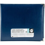 We R Classic Leather Album COBALT BLUE 12"X12" D Ring Memory Scrapbook - Image 3