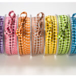 WOVEN CHECKERED RIBBON Check Trim 3/8" by 1 yard