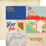 Echo Park STATESIDE Collection Nevada 12"X12" Paper LV