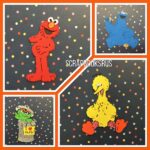SESAME STREET Characters Die Cut Scrapbook Embellishments