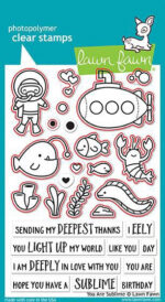 Lawn Fawn Cuts YOU ARE SUBLIME DIE Metal Craft 16pc - Image 2
