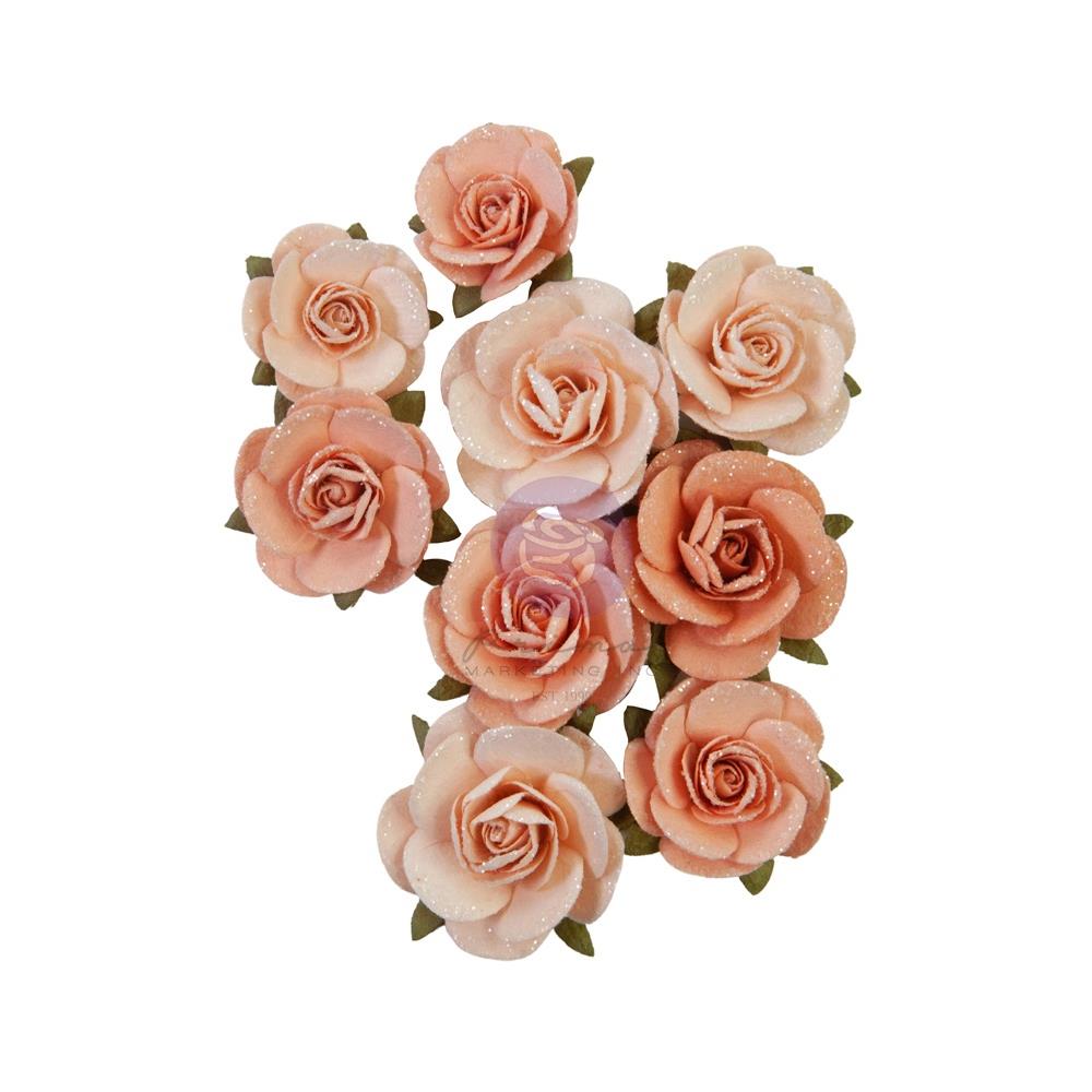 image_9275be2b-dd57-471f-bc9c-2eaaa79f4356.jpg Prima Marketing INDIGO CONFIDENCE Glitter Flowers 9pc - Image 1