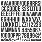 Simple Stories COLOR VIBE BLACK Foam Alpha Letter Stickers - Image 2