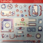 StoryTellers STARS & SWIRLS DieCuts 4th July Full Sheet 43pc