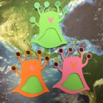ALIEN MONSTER 3D Die Cut Scrapbook Embellishment - Image 2