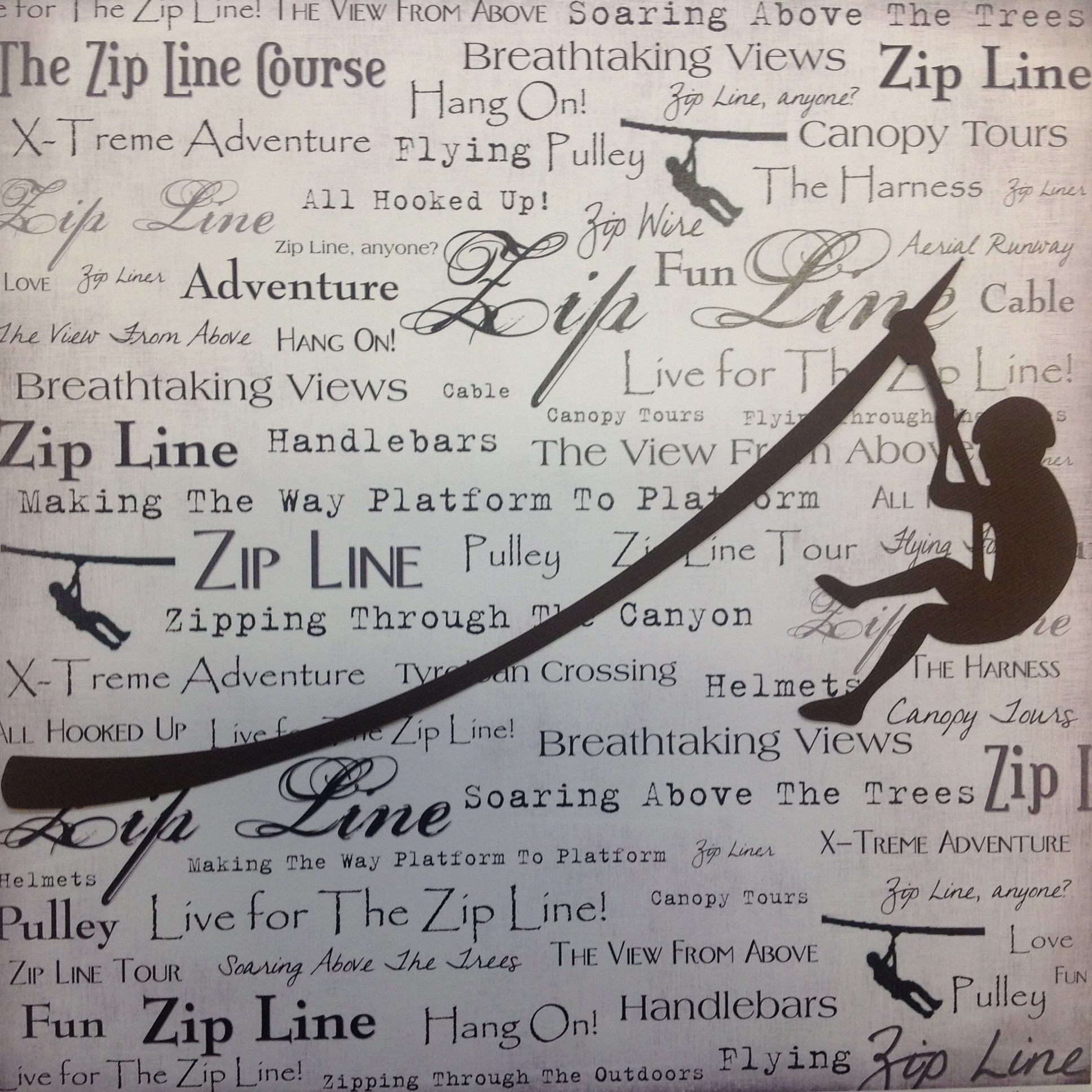 image_939396ba-0159-4820-af79-0fa2e5a40067.jpeg ZIP LINE Brown Scrapbook Die Cut ScrapbooksRUs - Image 1