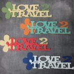 LOVE TO TRAVEL Title Custom Die Cut