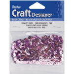 Darice Sequins PINK 5mm 800pc Round Cup - Image 2