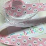Cloud Cuties Pink Grosgrain Ribbon 1 yard