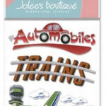 Ek Success Jolee's Boutique TRANSPORTATION Stickers 3PC