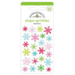 Doodlebug FESTIVE FLURRY Shape Sprinkles Stickers 24pc