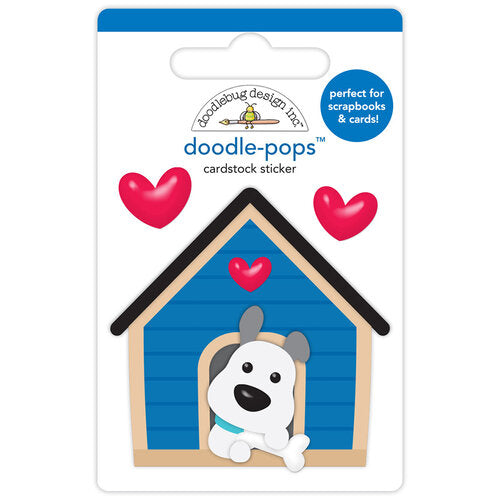 image_954abd23-18d4-4185-9479-1027528b792c.jpg Doodlebug Doodle-Pops HAPPY HOME Stickers DoodlePops 3D 3pc - Image 1