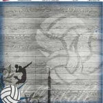 Volleyball Moxxie VOLLEY 1 Scrapbook Sports Sheet 12"X12"