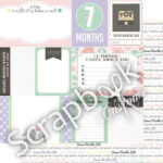 BABY GIRL MONTHS 12"X12" Scrapbook Customs Paper - Image 7