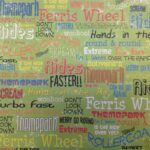 Moxxie THEMEPARK WORD 12"X12" Scrapbook Paper