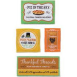 Karen Foster THANKSGIVING Shirt Labels 4pc