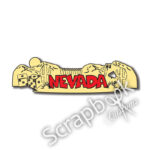 NEVADA Word & Background Title Travel Laser Cuts 3"X 9" 1pc - Image 2