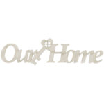 Fabscraps OUR HOME Die-Cut Grey Chipboard Word