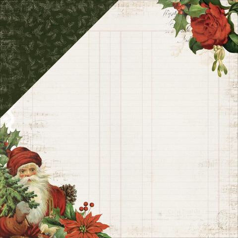 image_97a70ae2-3754-4f98-b1dd-58654d2e181f.jpg Kaisercraft Letters To Santa DEAR SANTA 12"X12" Scrapbook Sheet - Image 1