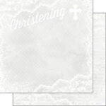 CHRISTENING LACE 12"X12" Scrapbook Customs Paper