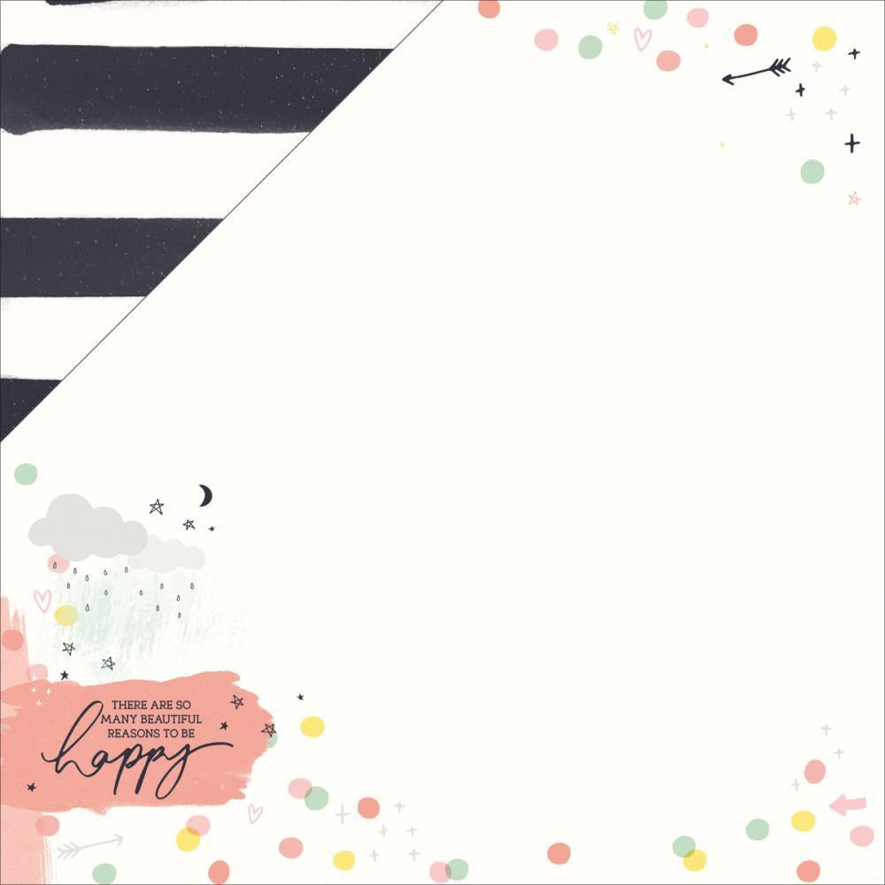 image_9947a44c-6a08-4972-8075-34a97f82eb25.jpg Kaisercraft Daydreamer CUTE 12"X12" Scrapbook Sheet - Image 1