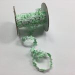 May Arts Flat Floral MINT GREEN Flower Ribbon 1 yard yd - Image 2