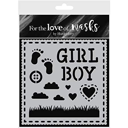 image_9a350748-b6ef-4789-9293-ae26d4563ca7.jpg Hunkydory Crafts For the Love of Mask WELCOME LITTLE ONES - Image 1