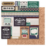 Ruby Rock It Bella GRADUATION 12"X12" Scrapbook Paper