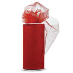 Shiny Tulle With Metallic Flakes 6" wide X 25 yard Spool - Image 2
