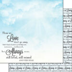 IN LOVING MEMORY 12"X12" Scrapbook Customs Paper