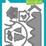 Lawn Fawn Cuts Shadow Box Card MOUNTAIN ADD-ON Craft Dies