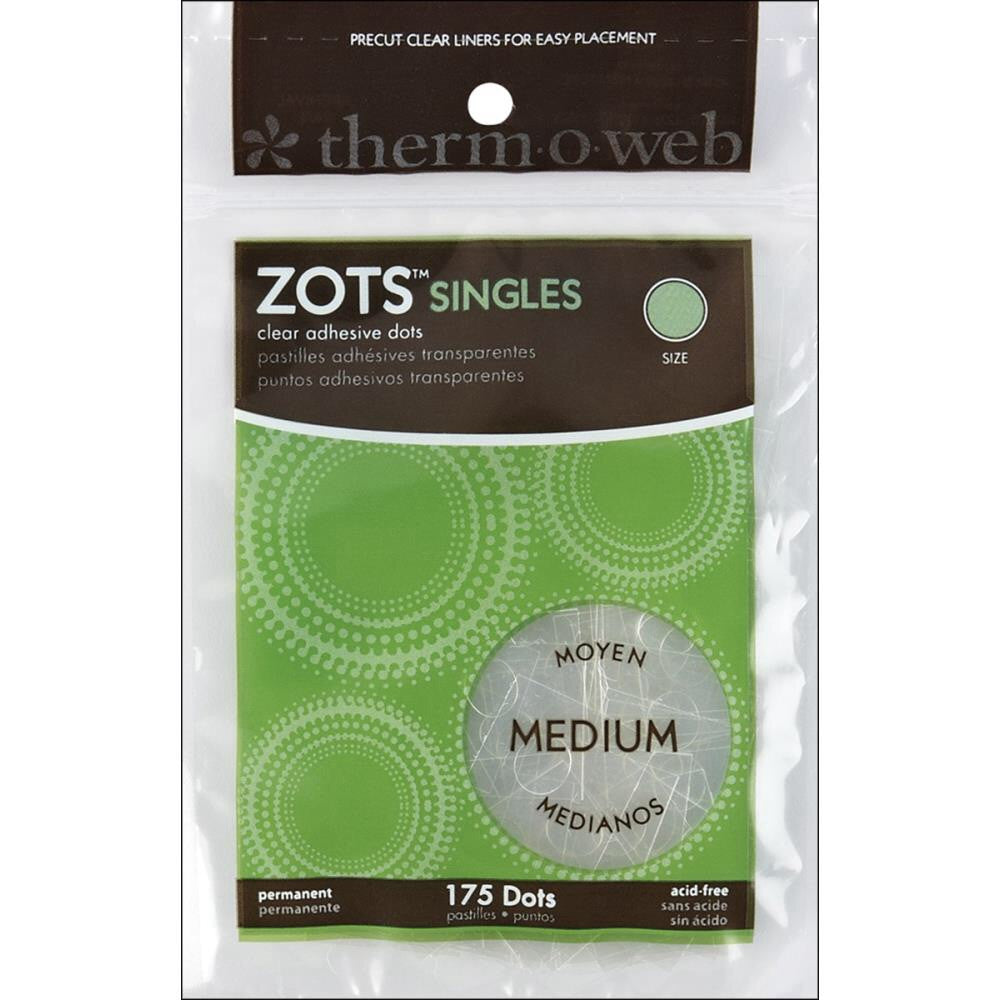 image_9ea6e308-81ef-4173-9749-736b7a3af5ba.jpg Thermoweb ZOTS SINGLES Double-Sided Adhesive Glue Dots - Image 1