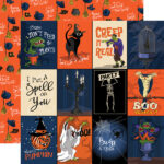 Carta Bella Hocus Pocus 3X4 JOURNALING CARDS 12"x12" Scrapbook Paper