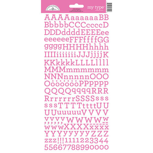 image_9f3b4c14-0faa-4e56-8fda-abccb49ad040.jpg Doodlebug MY TYPE BUBBLEGUM Alphabet Stickers - Image 1