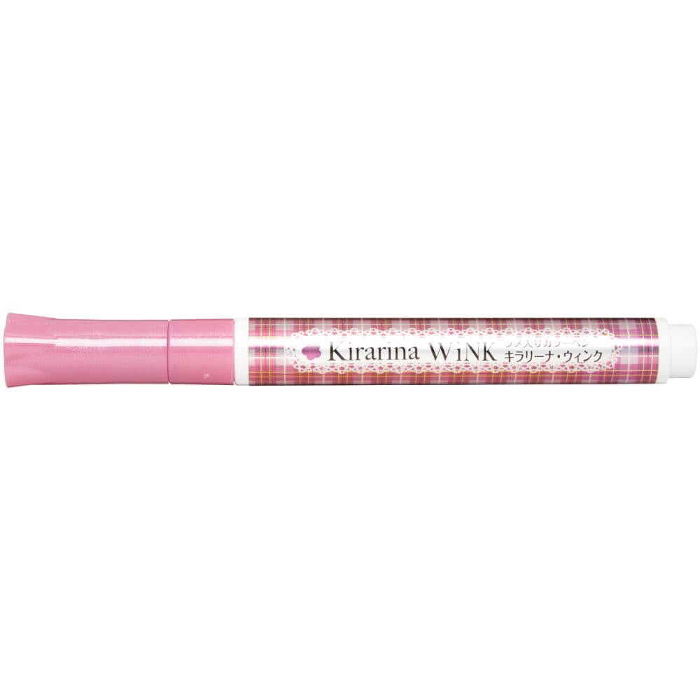 image_a02360ae-c09d-4f9d-8f62-b8017bc60f47.jpg Kirarina Wink PASTEL PINK METALLIC Marker Pens - Image 1