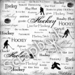 HOCKEY- LIVE FOR 12"X12" Paper